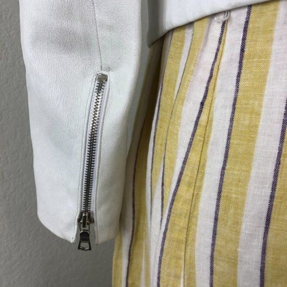 Shari's Place Cropped Leather Round Neck Jacket - Picture 8 of 13